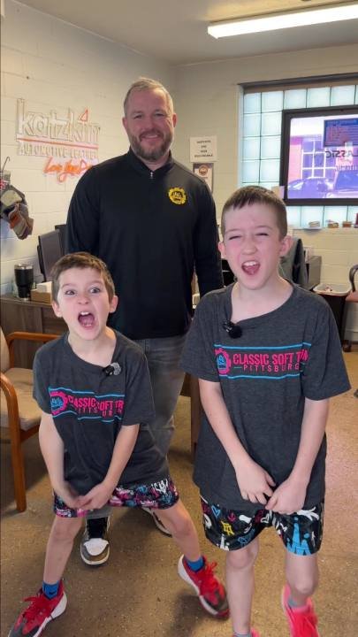 Ray and his two sons explaining the Trim Tax