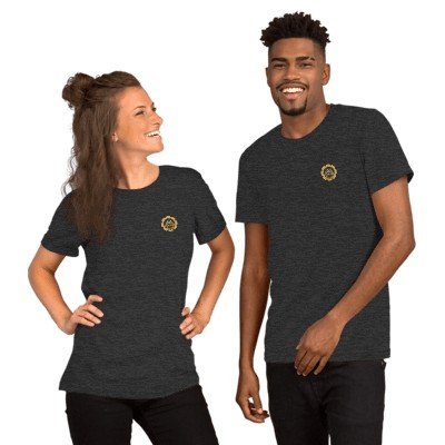 Couple both wearing the tee